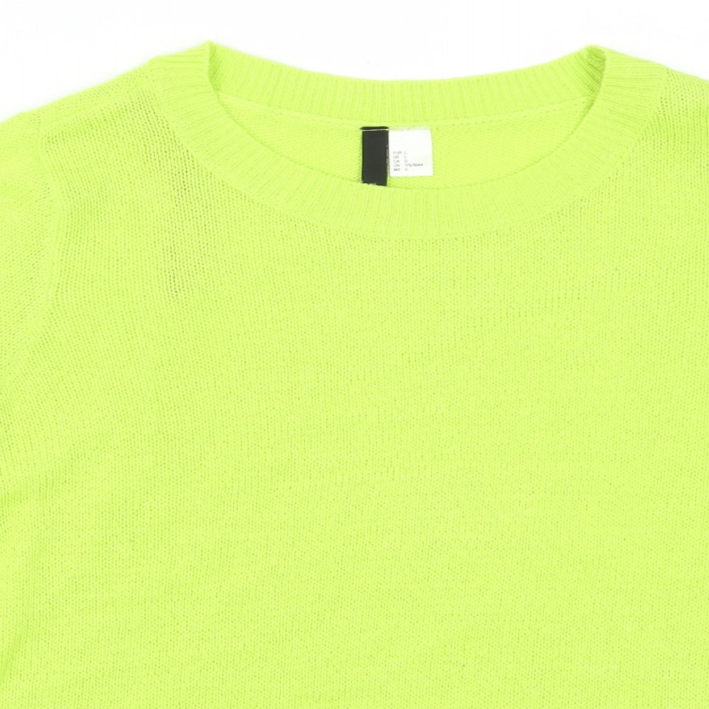 H&M Womens Green   Pullover Jumper Size L