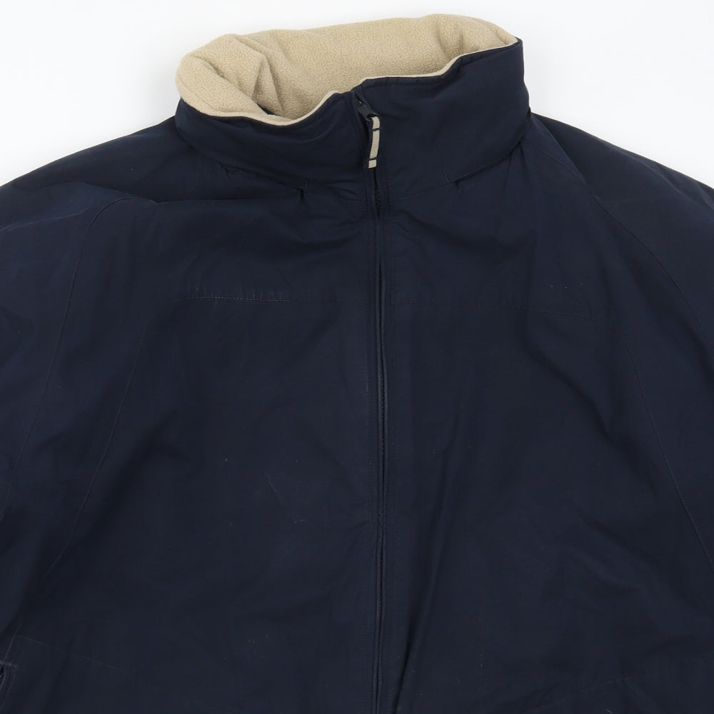 Marks and Spencer Mens Blue   Overcoat Coat Size XL