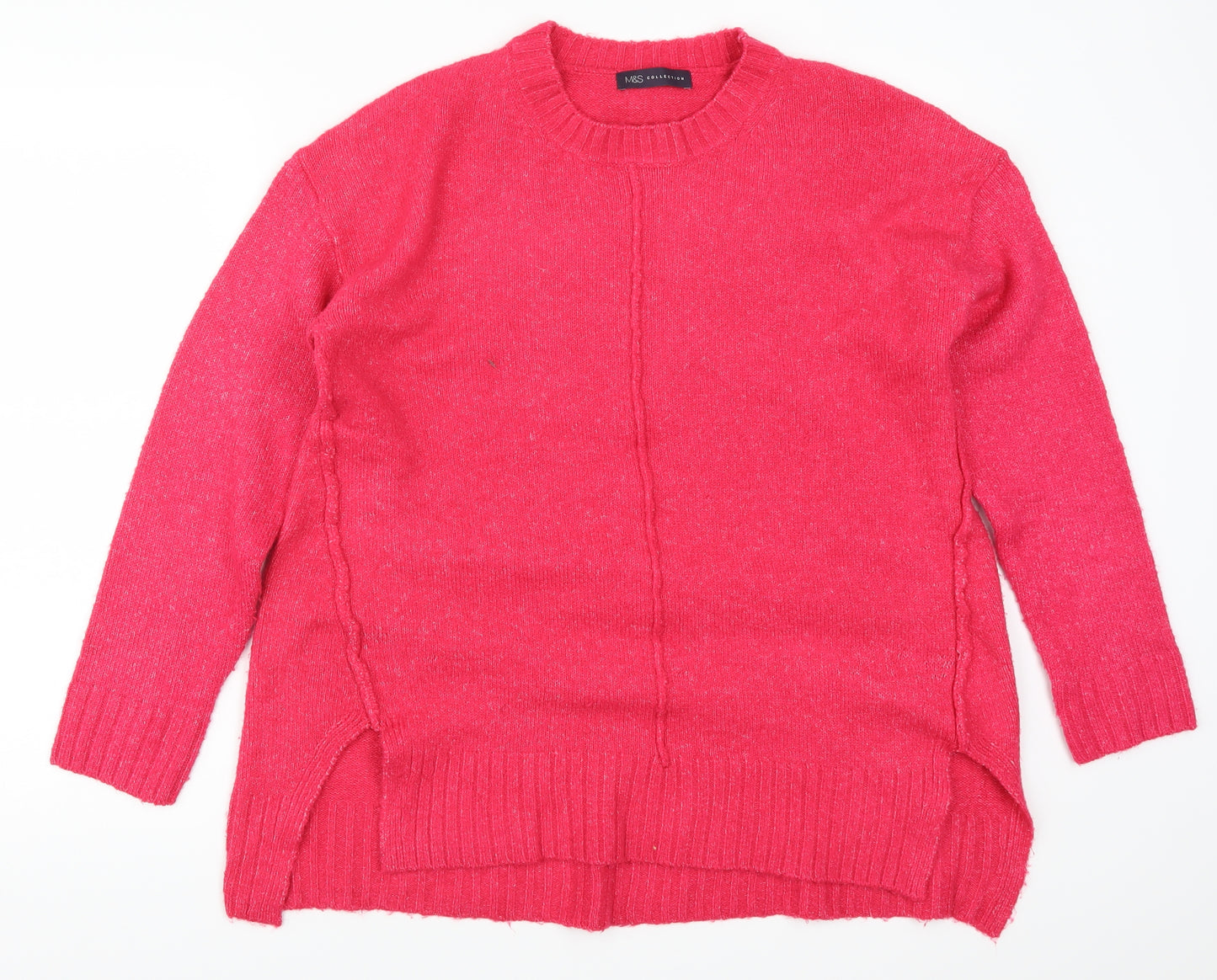 Marks and Spencer Womens Pink  Knit Pullover Jumper Size M