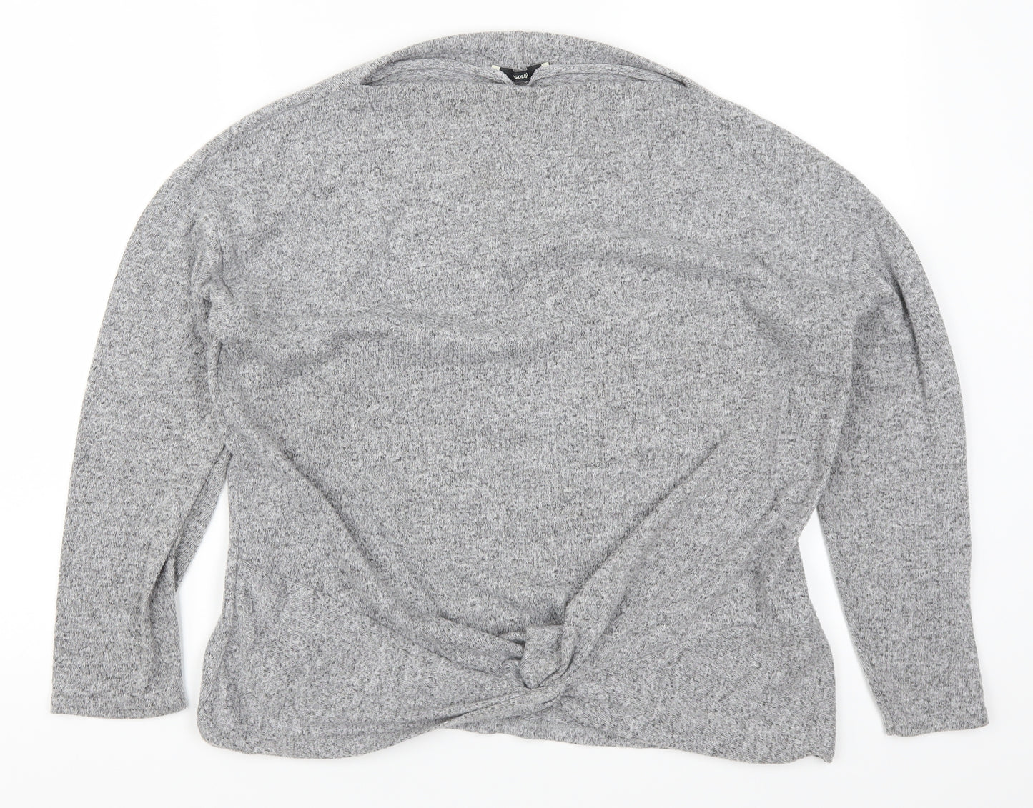 George Womens Grey   Basic T-Shirt Size 16  - Twist Front