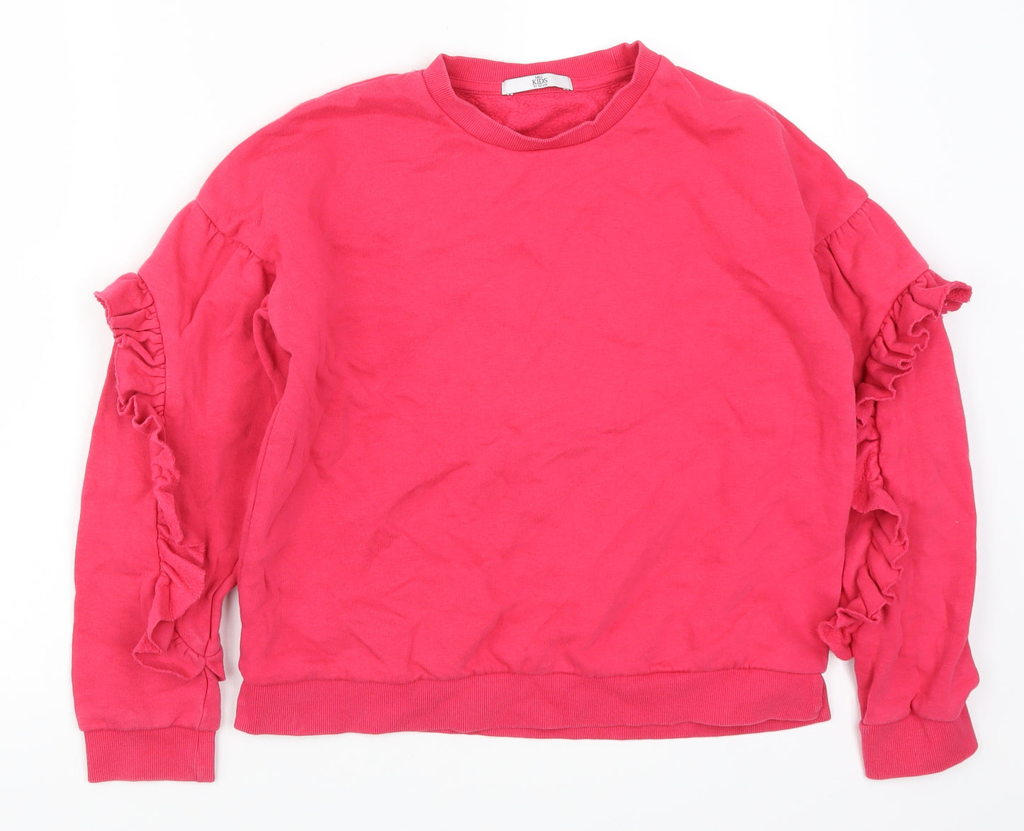 Marks and Spencer Girls Pink   Pullover Sweatshirt Size 11-12 Years