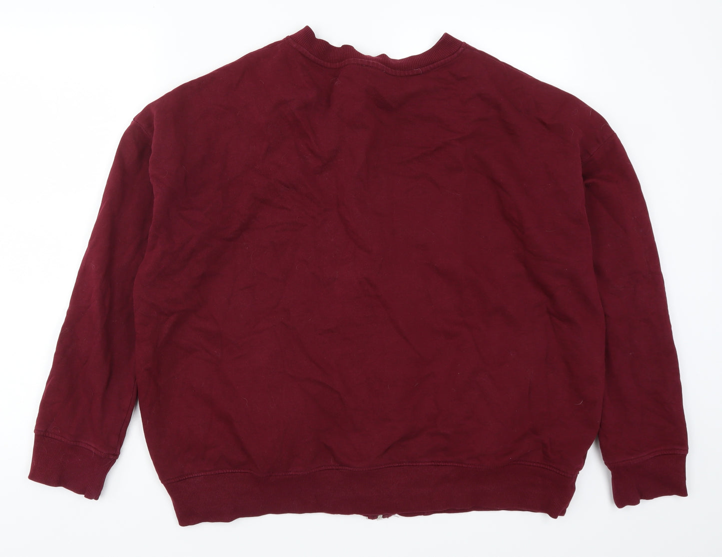 ASOS Womens Red   Full Zip Sweatshirt Size 20