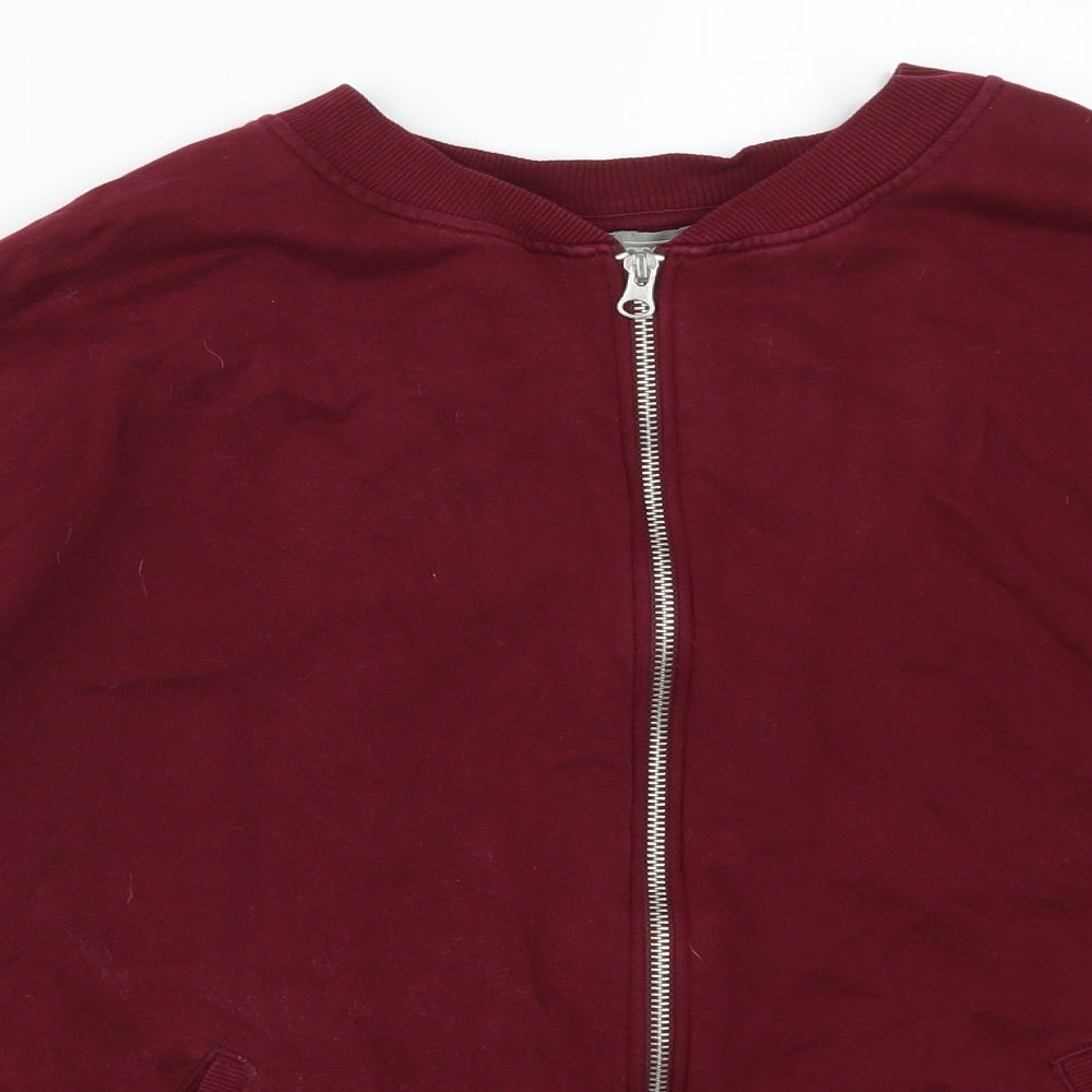 ASOS Womens Red   Full Zip Sweatshirt Size 20