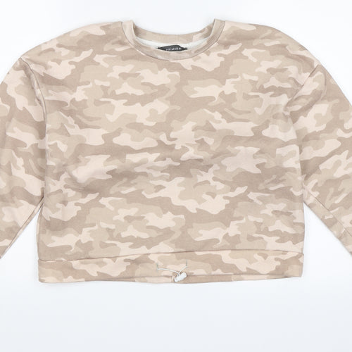 Primark Womens Beige Camouflage  Pullover Sweatshirt Size XS