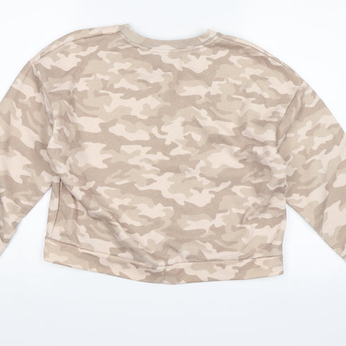 Primark Womens Beige Camouflage  Pullover Sweatshirt Size XS