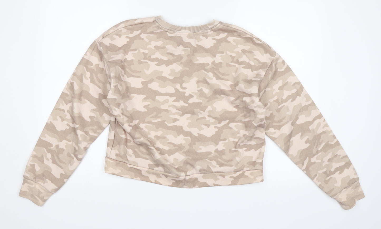 Primark Womens Beige Camouflage  Pullover Sweatshirt Size XS
