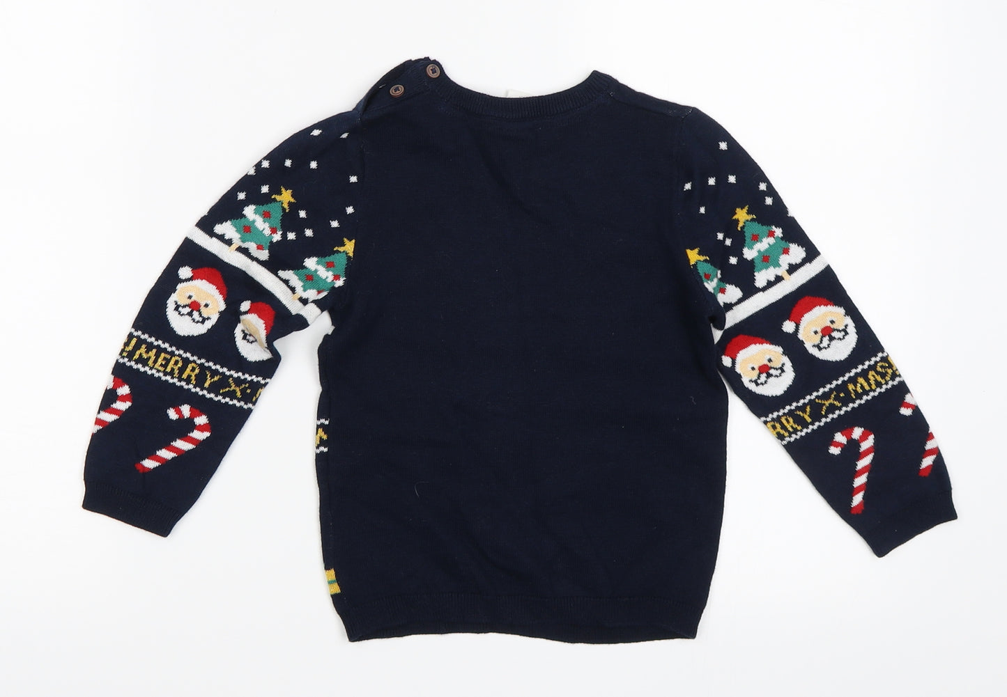 H&M Boys Blue   Pullover Jumper Size 2 Years  - Christmas jumper