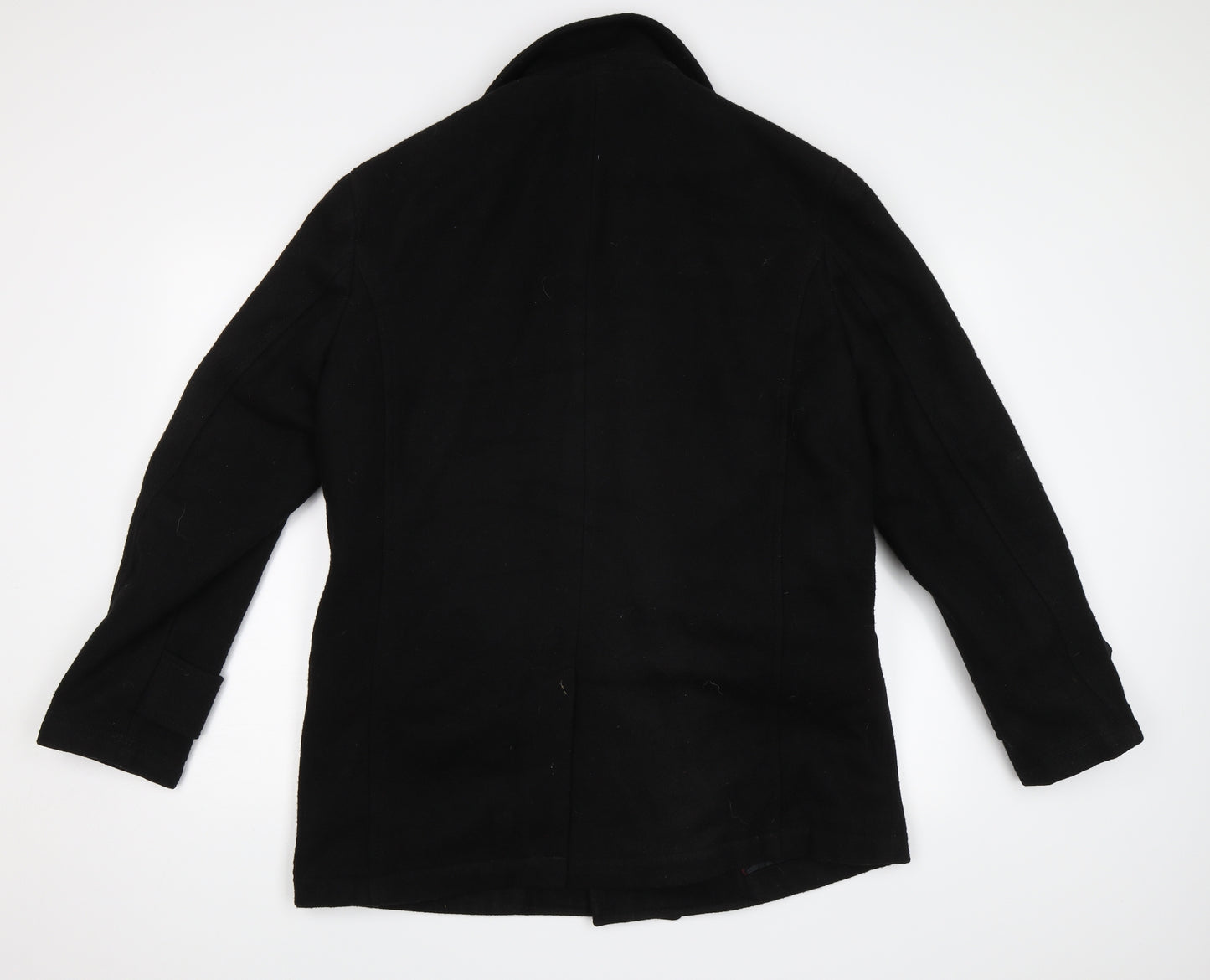 F&F Mens Black   Overcoat Coat Size M