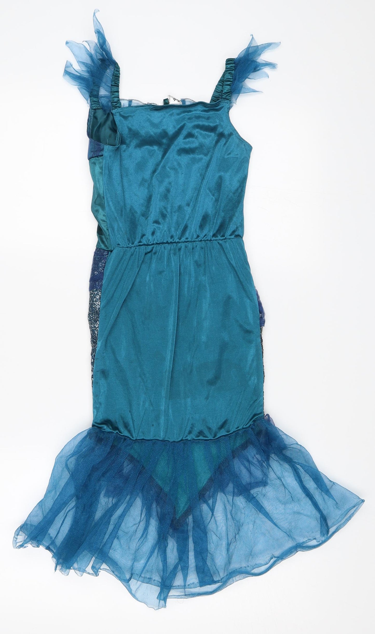 George Girls Blue   Mermaid  Size 5-6 Years  - Mermaid Fancy Dress