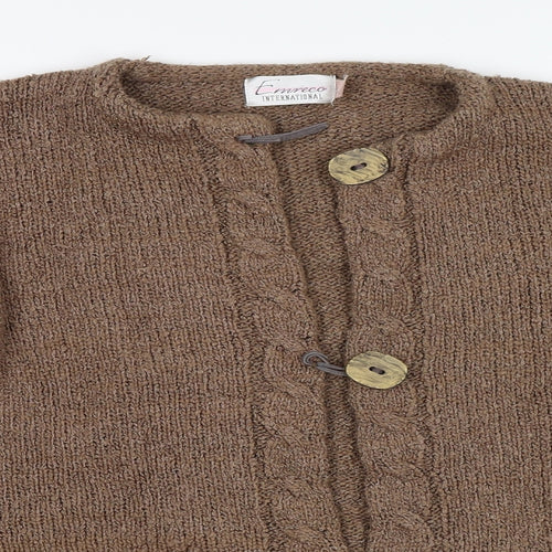 Emreco Womens Brown   Cardigan Jumper Size XL