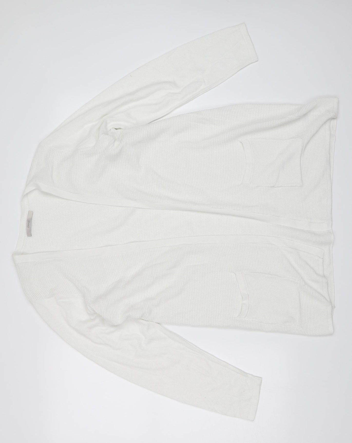 George Womens White   Cardigan Jumper Size 18