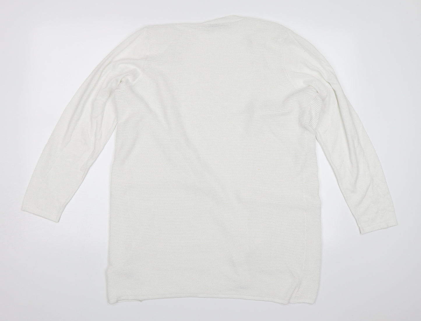 George Womens White   Cardigan Jumper Size 18