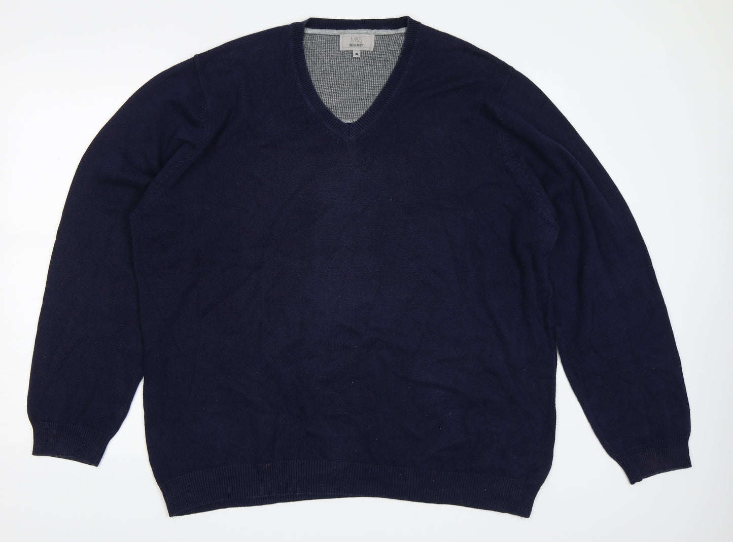 Marks and Spencer Mens Blue   Pullover Jumper Size XL