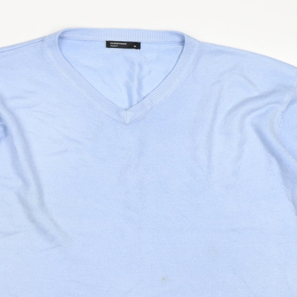 Cedar Wood State Mens Blue   Pullover Jumper Size M