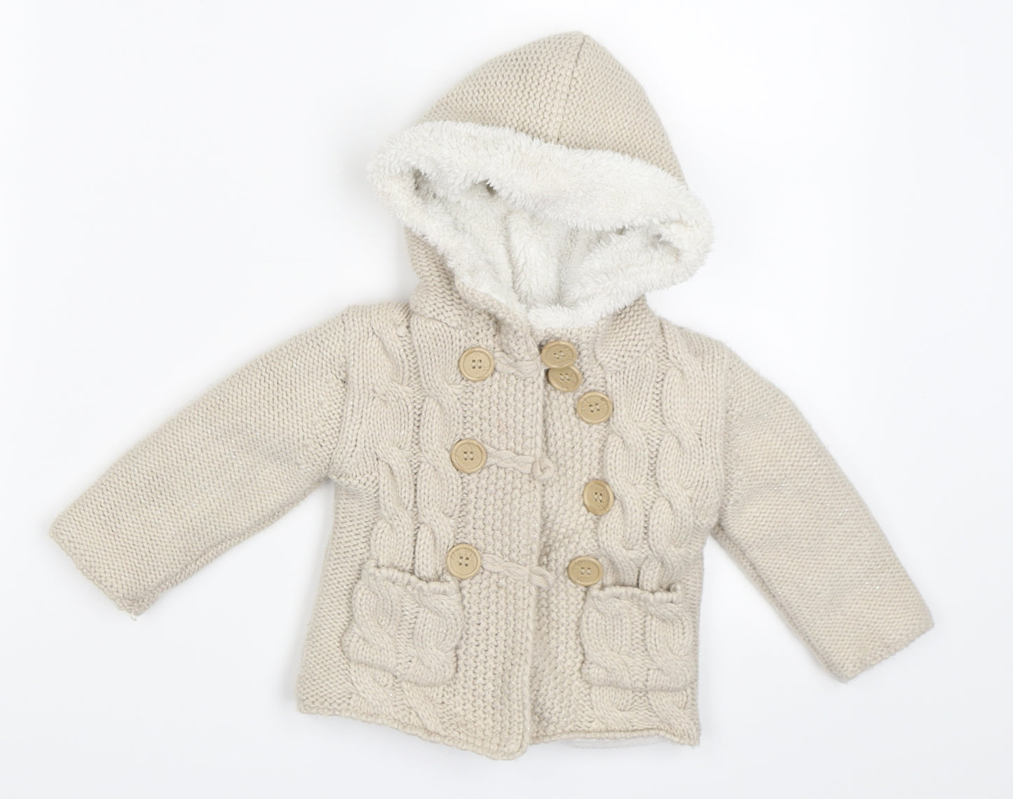 Earlydays Girls Beige   Jacket  Size 6-9 Months