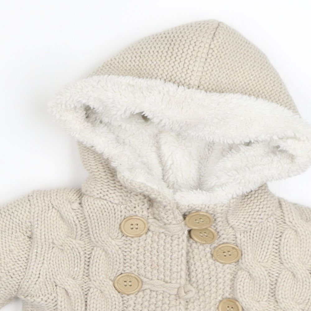 Earlydays Girls Beige   Jacket  Size 6-9 Months
