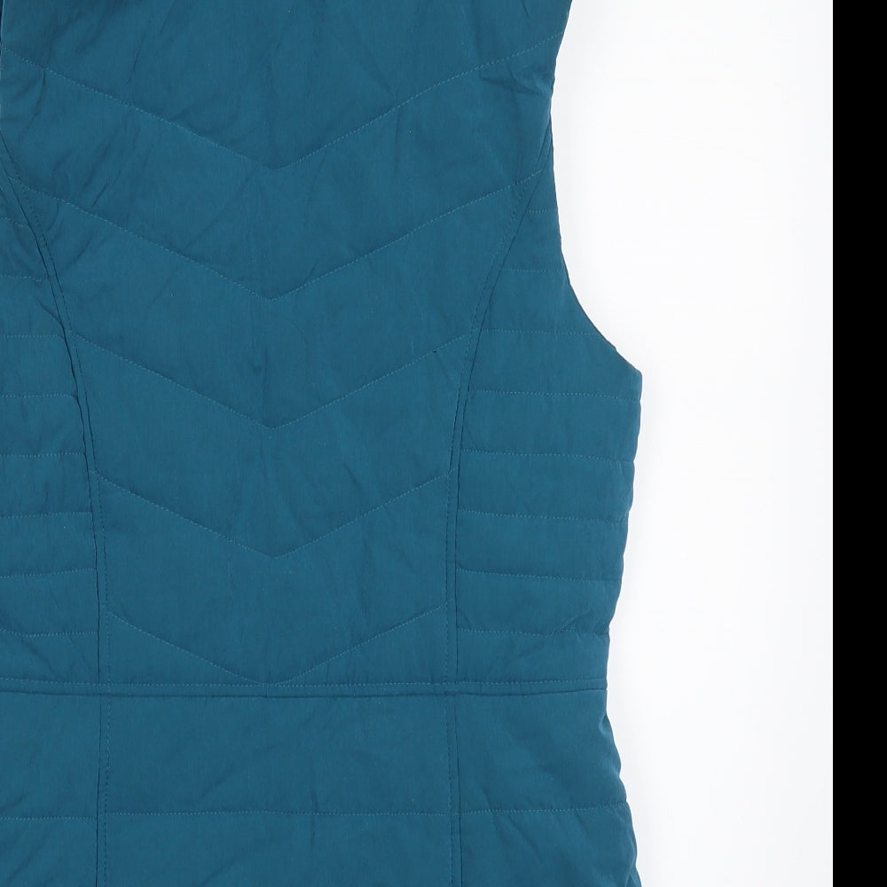 M&Co Womens Blue   Gilet Coat Size 10