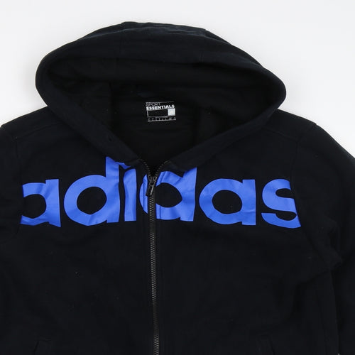 adidas Mens Black   Full Zip Hoodie Size L