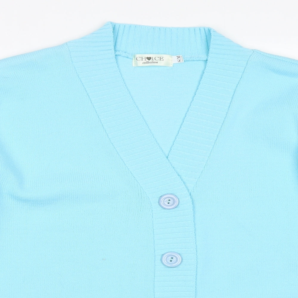 Choice Collection Womens Blue   Cardigan Jumper Size S