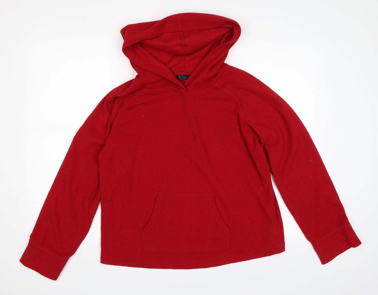 F&F Womens Red  Fleece Pullover Hoodie Size 12