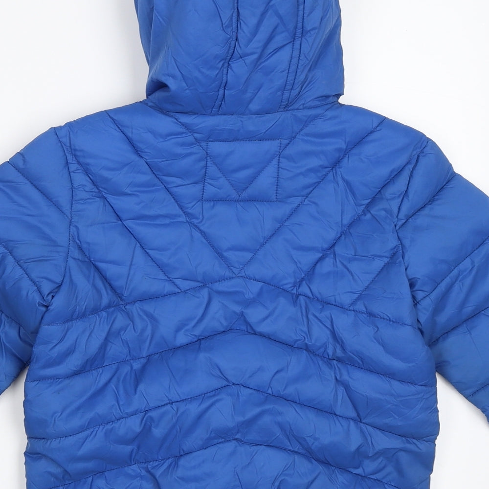 Marks and Spencer Boys Blue   Puffer Jacket Coat Size 6-7 Years