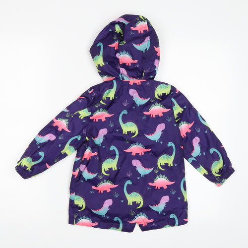 Marks and Spencer Girls Purple   Rain Coat Coat Size 2-3 Years
