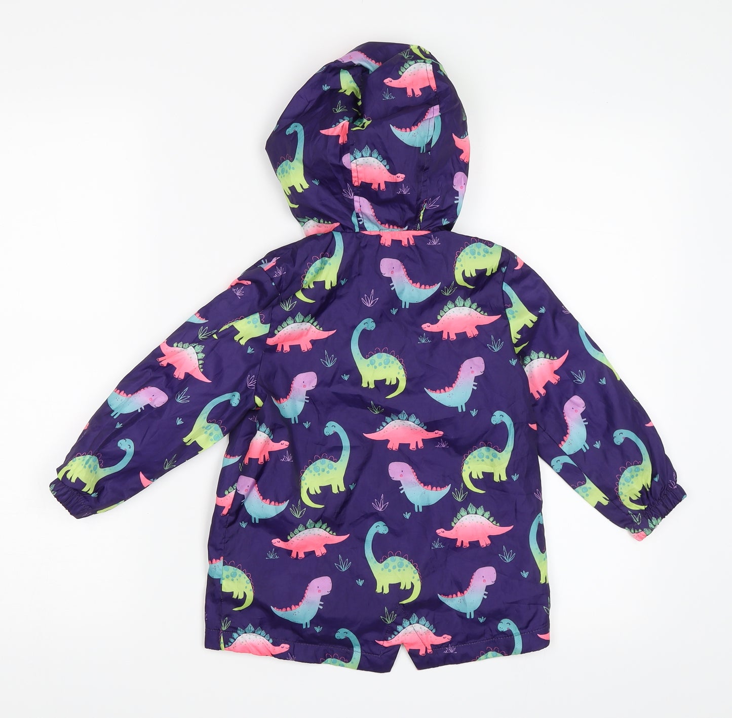 Marks and Spencer Girls Purple   Rain Coat Coat Size 2-3 Years