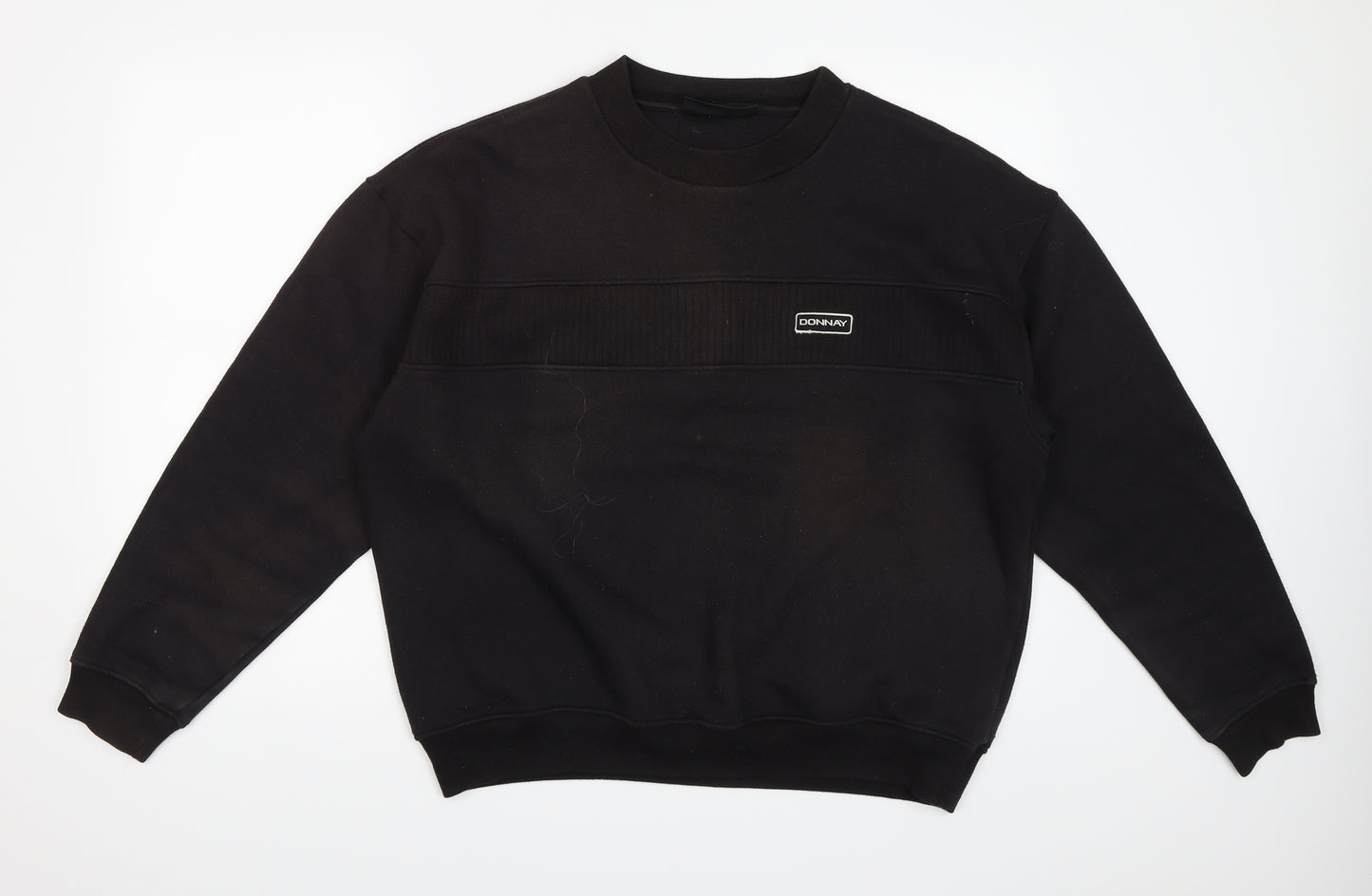 Donnay Mens Black   Pullover Sweatshirt Size M