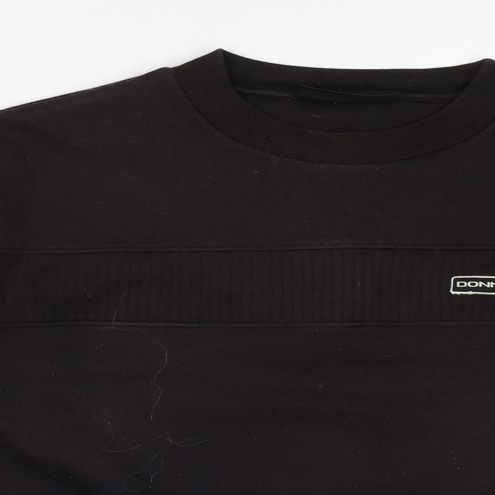 Donnay Mens Black   Pullover Sweatshirt Size M