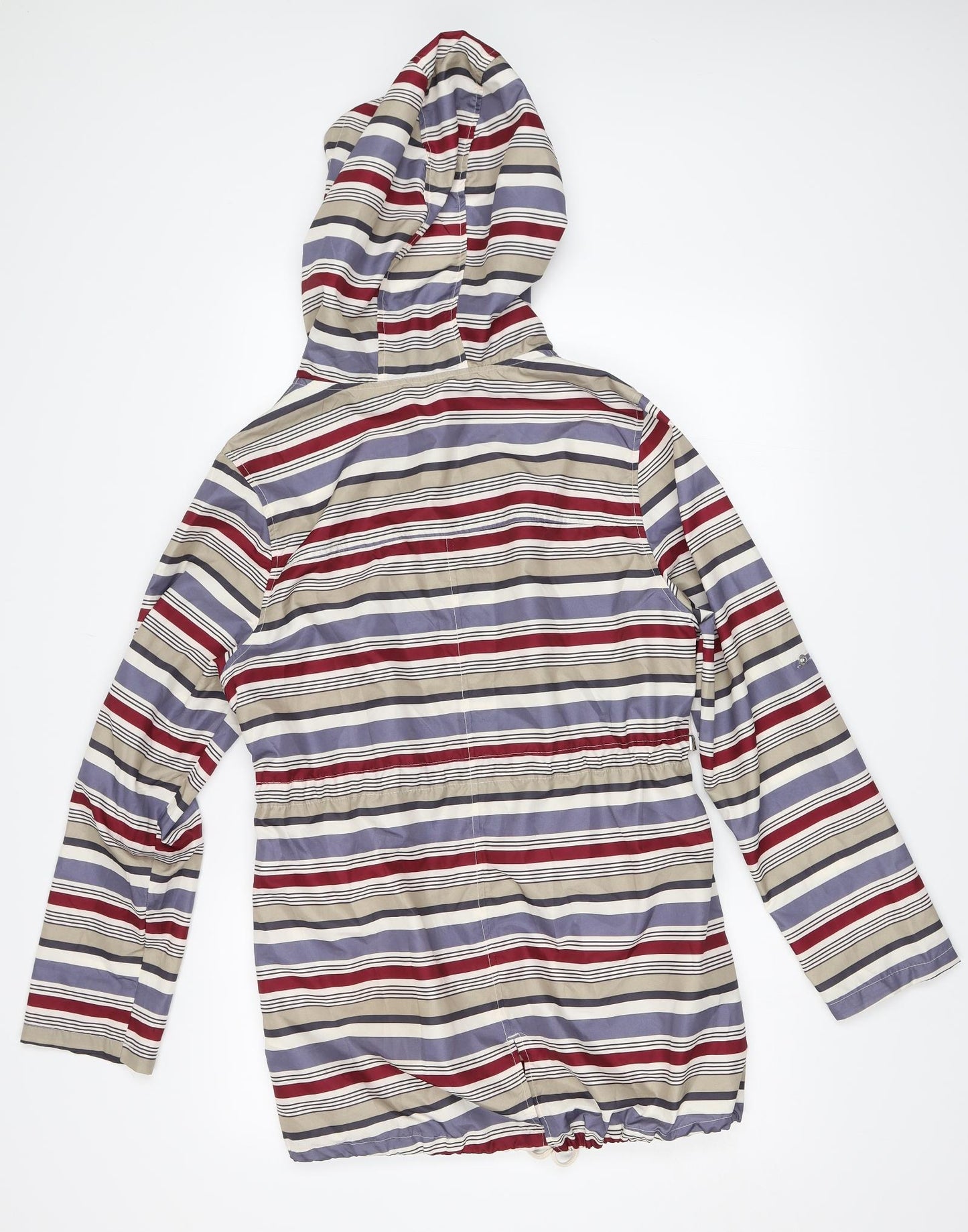 Atmosphere Womens Beige Striped  Rain Coat Coat Size M