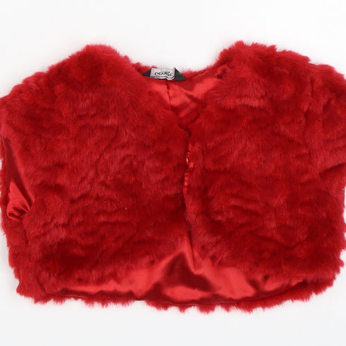 George Girls Red   Shrug Jumper Size 4-5 Years