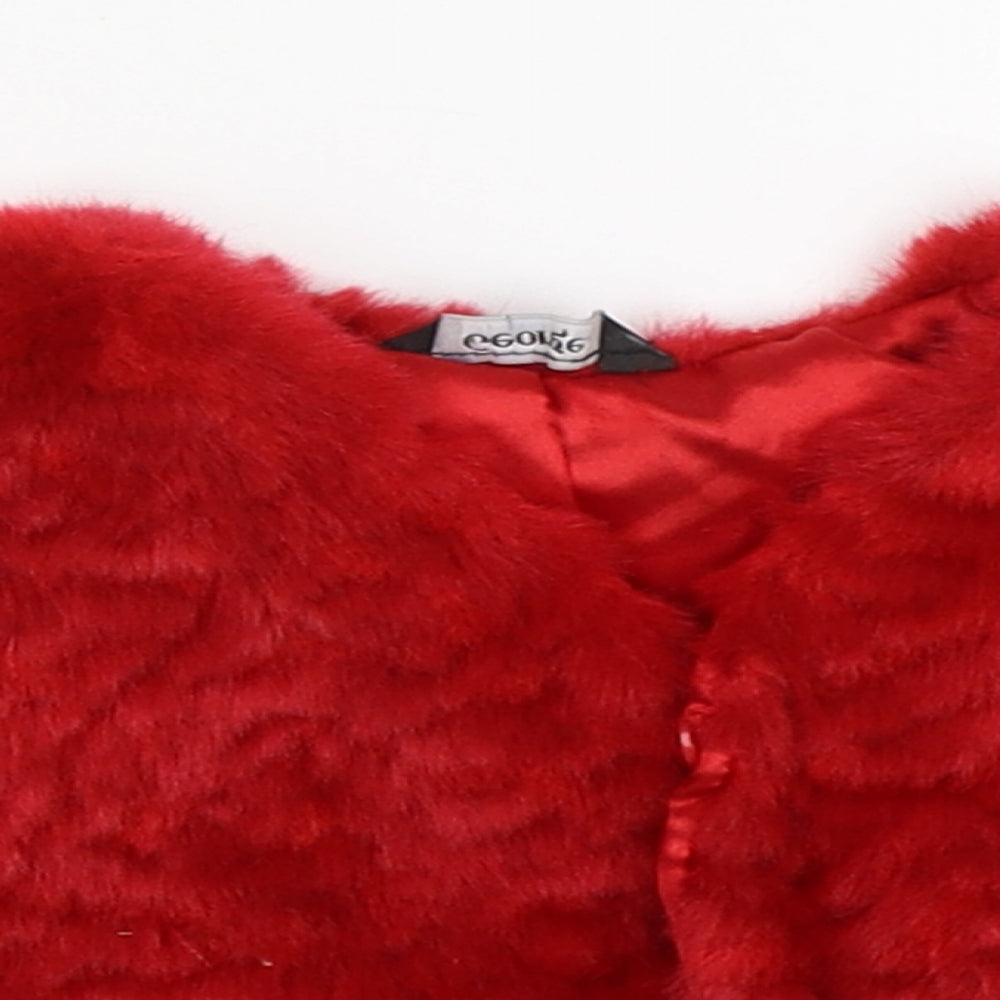 George Girls Red   Shrug Jumper Size 4-5 Years
