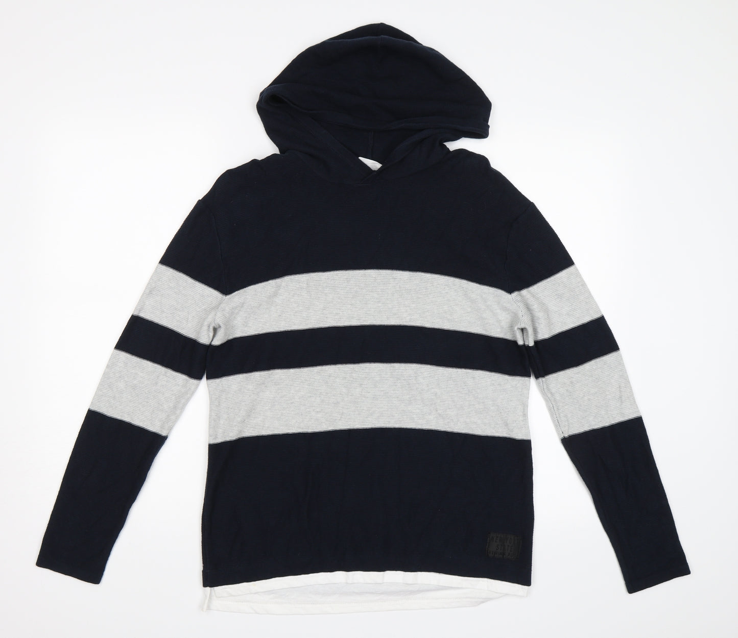 H&M Boys Blue   Pullover Hoodie Size 13-14 Years