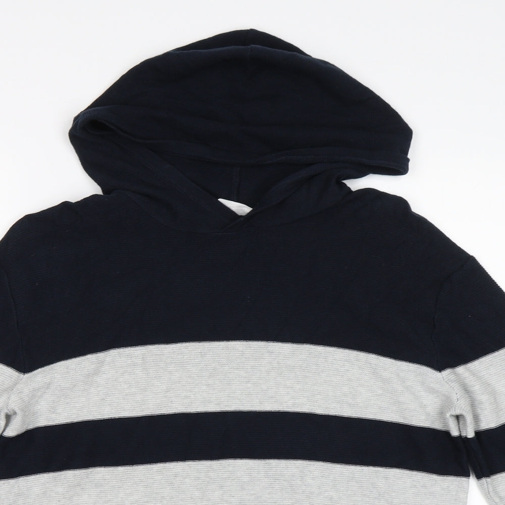 H&M Boys Blue   Pullover Hoodie Size 13-14 Years