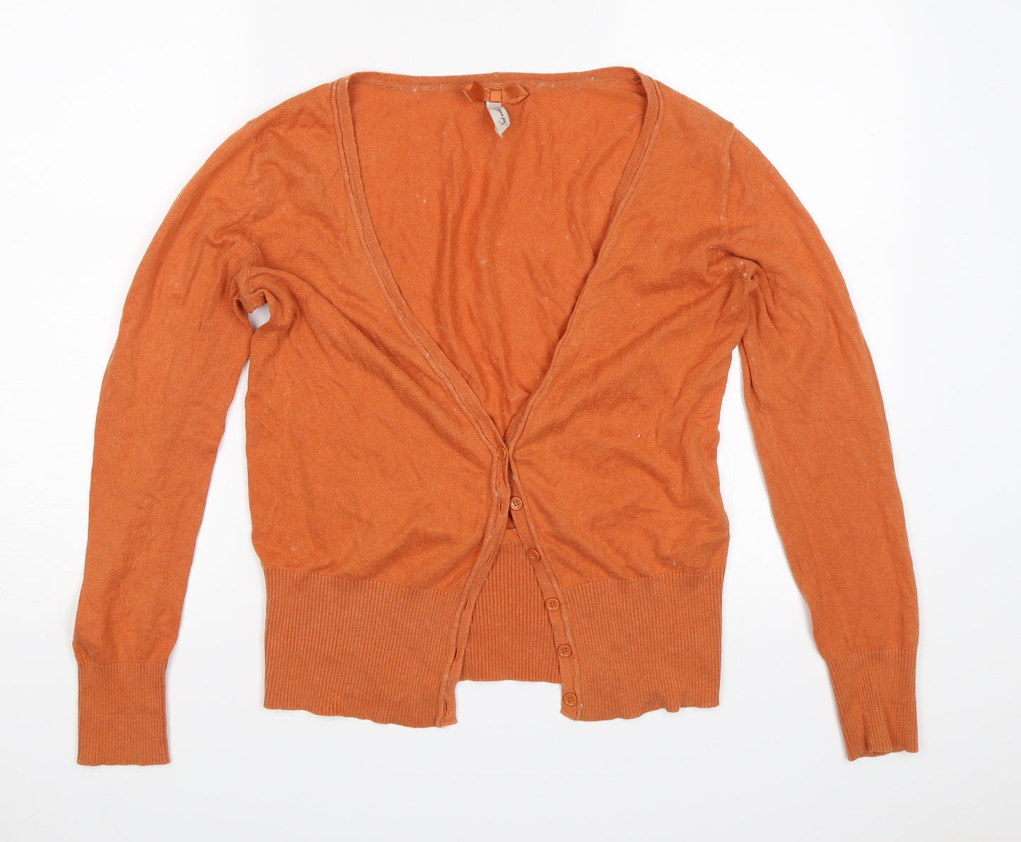 NEXT Womens Orange   Cardigan Jumper Size 14