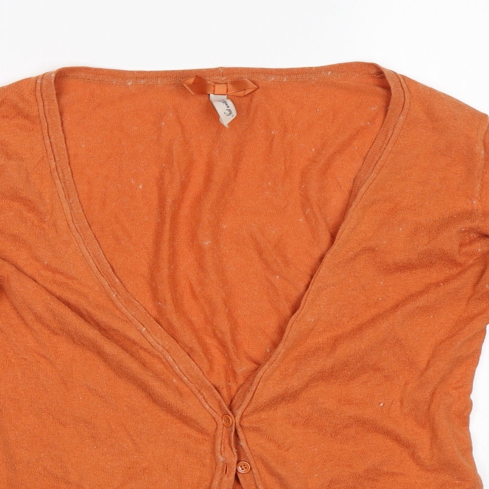 NEXT Womens Orange   Cardigan Jumper Size 14