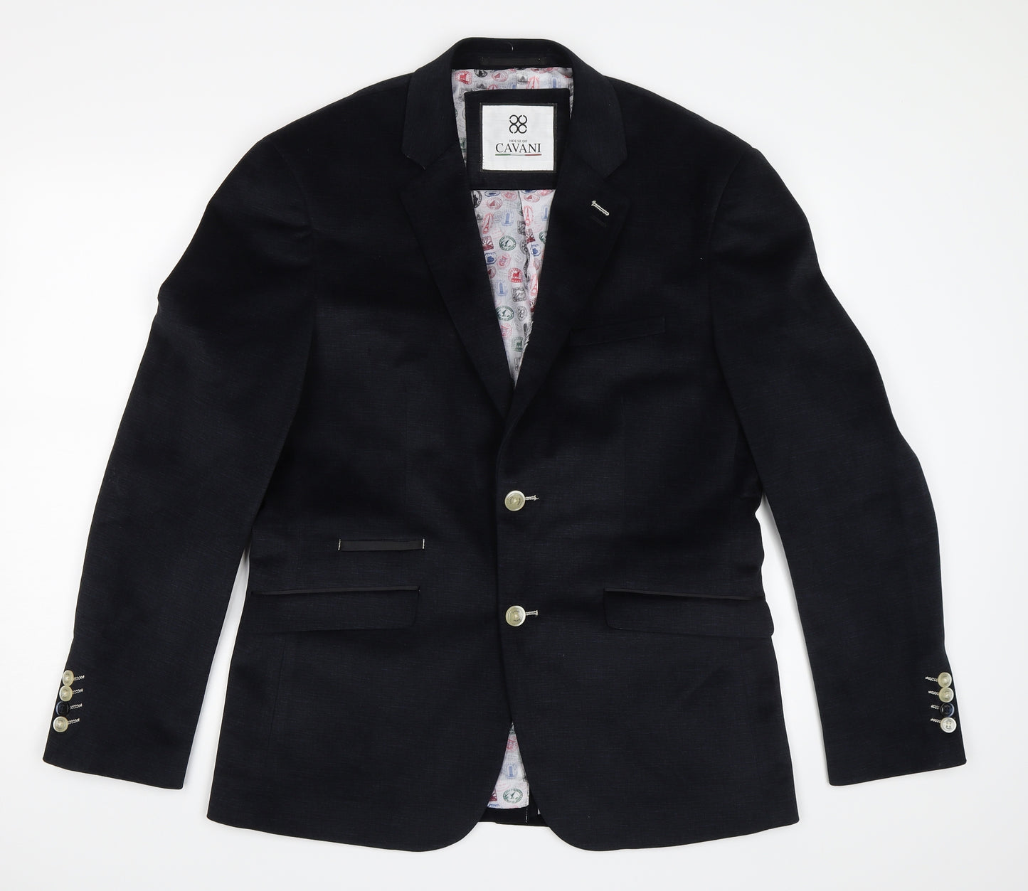 Cavani Mens Black   Jacket Blazer Size 42