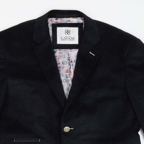 Cavani Mens Black   Jacket Blazer Size 42