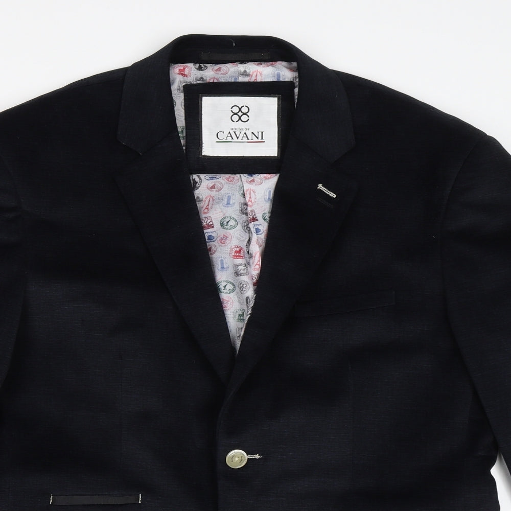 Cavani Mens Black   Jacket Blazer Size 42