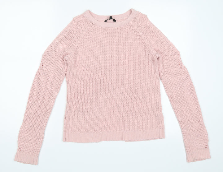 Candy Couture Girls Pink Pullover Jumper Size 14 Years