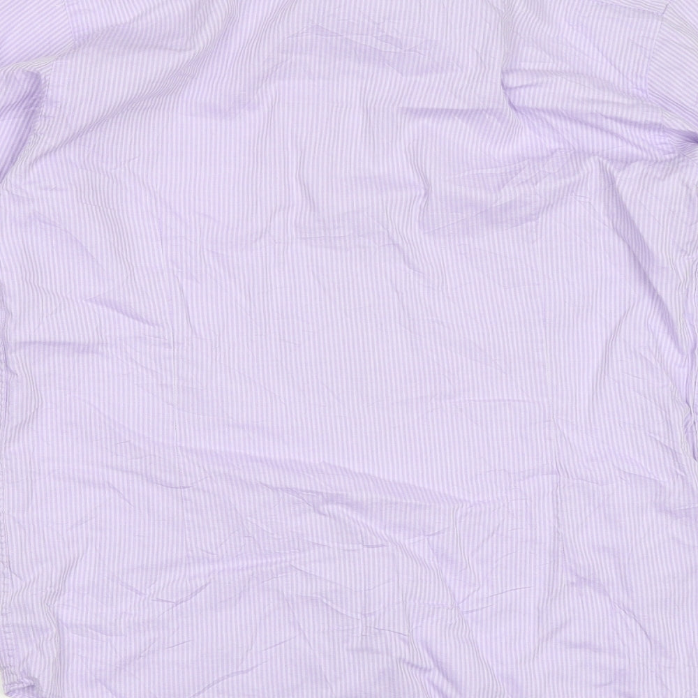 Jeff Banks Mens Purple    Dress Shirt Size 14.5