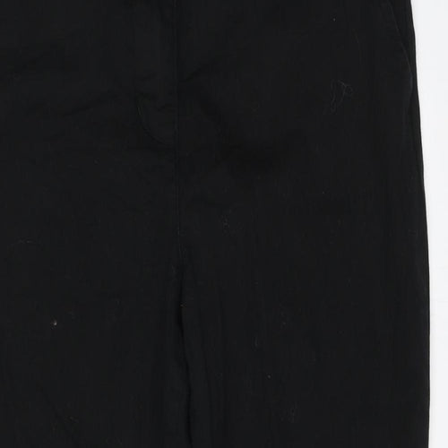 George Womens Black   Cropped Trousers Size 14 L22 in