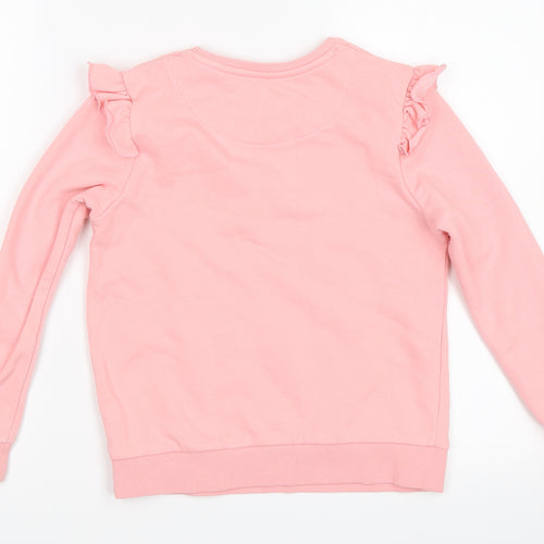 F&F Girls Pink   Pullover Sweatshirt Size 8-9 Years