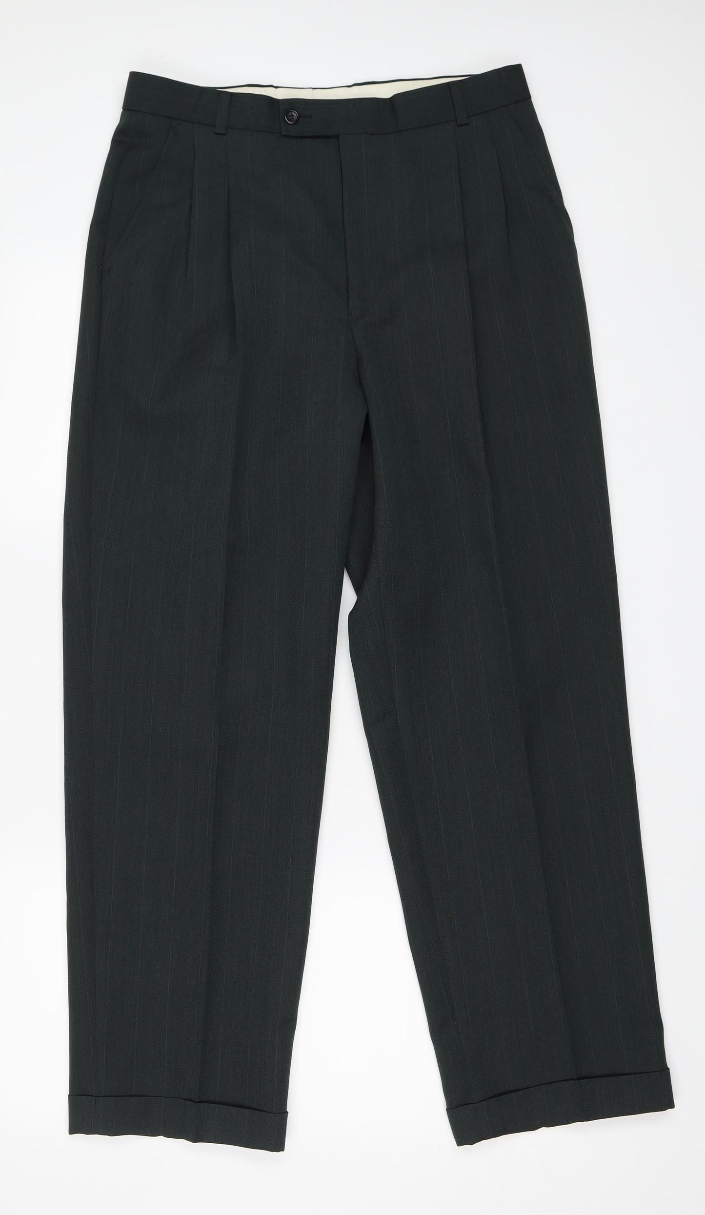 Burton Mens Green   Trousers  Size 32 in L30 in