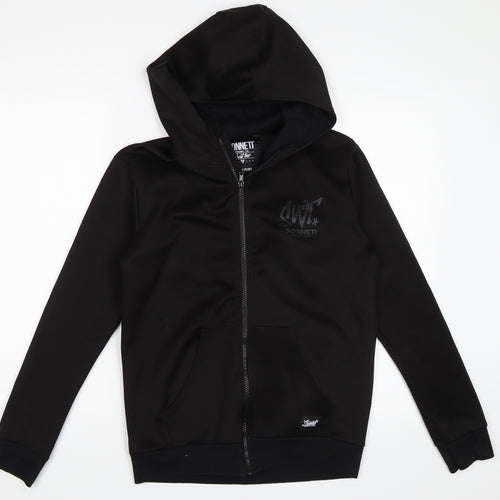 Sonneti Boys Black   Full Zip Hoodie Size 12-13 Years