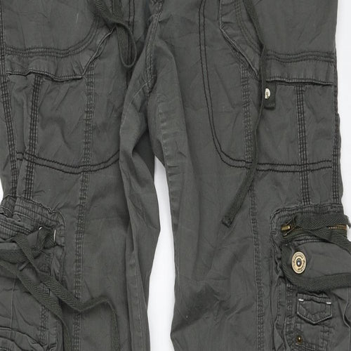 NEXT Womens Green   Cargo Trousers Size 14 L32 in