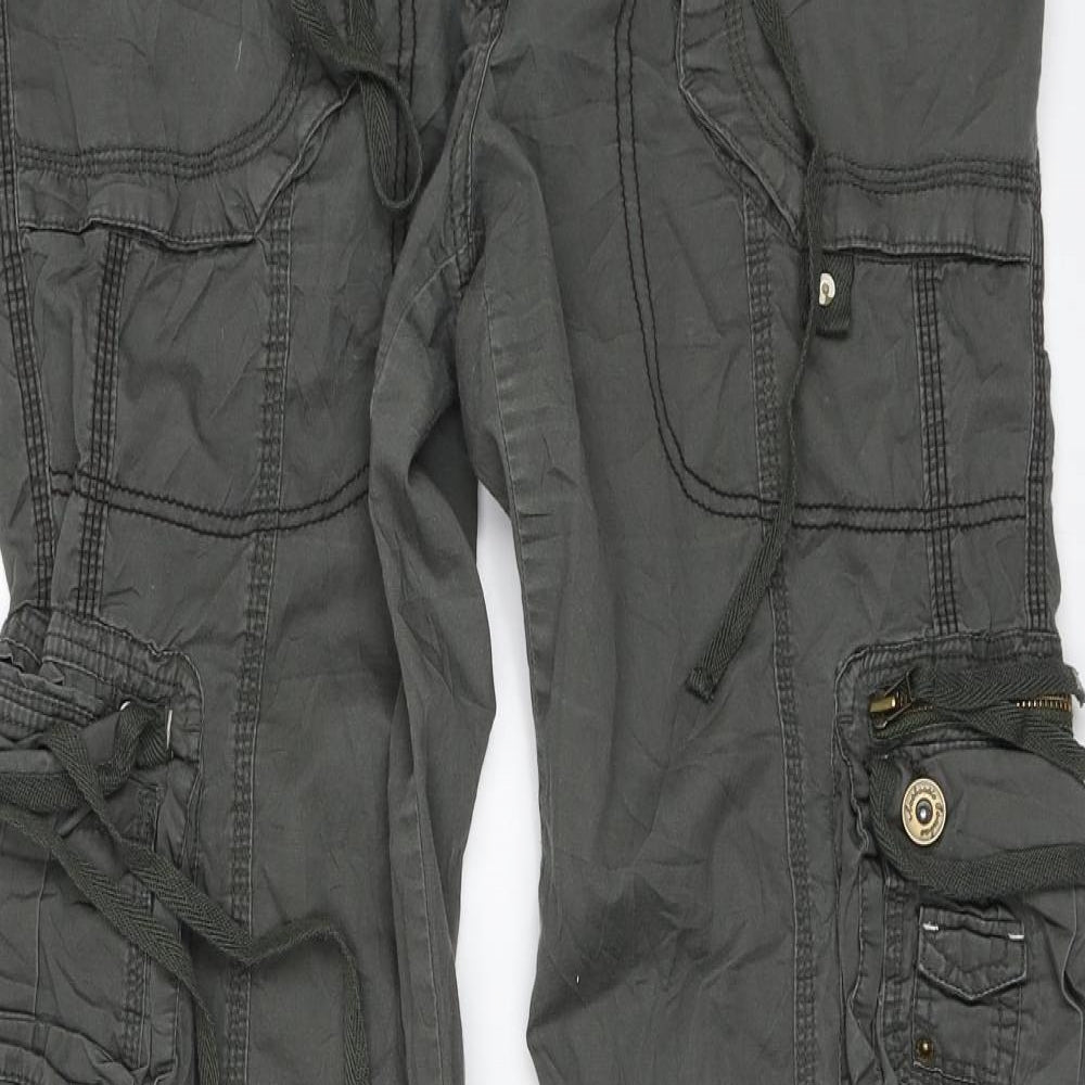 NEXT Womens Green   Cargo Trousers Size 14 L32 in