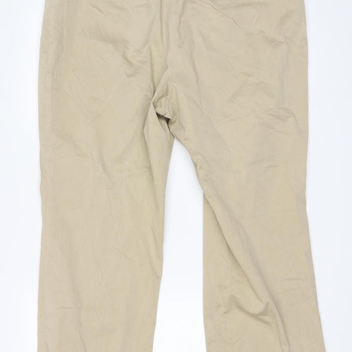Viyella Womens Beige   Cropped Trousers Size 18 L25.5 in