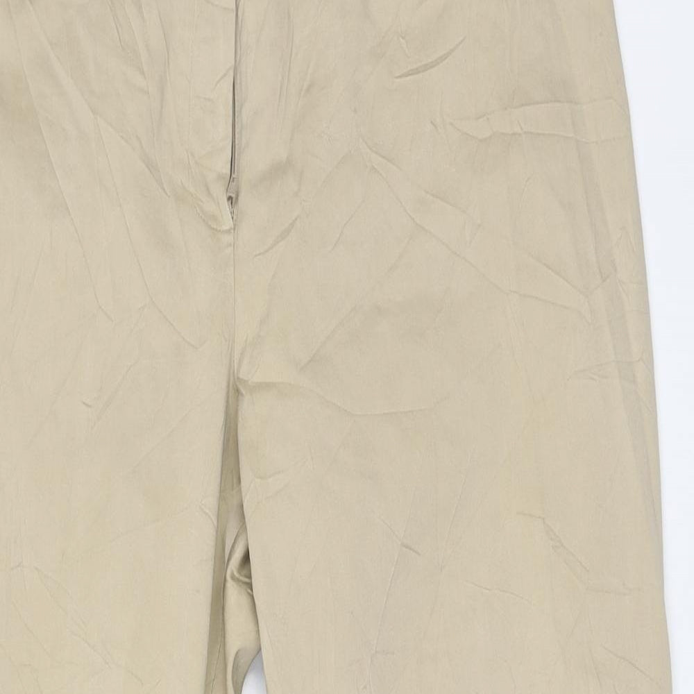 Viyella Womens Beige   Cropped Trousers Size 18 L25.5 in