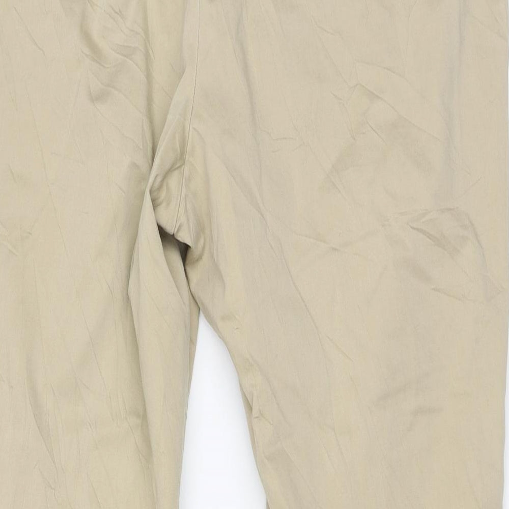 Viyella Womens Beige   Cropped Trousers Size 18 L25.5 in